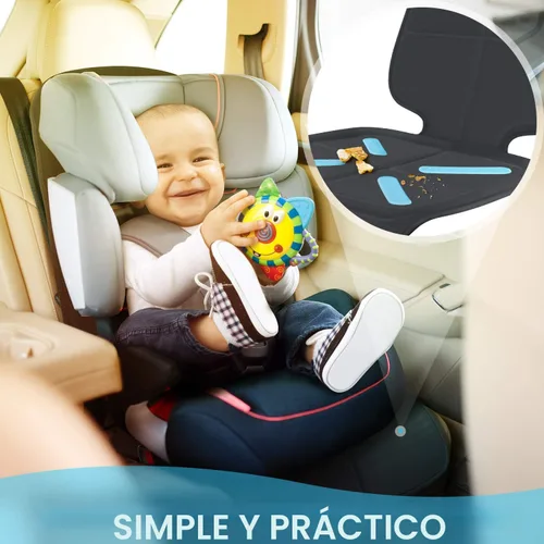 Vista 5 de Cubierta para asiento de coche para asientos de bebé y niños, Shynerk protector de asiento de coche para debajo de los asientos del coche