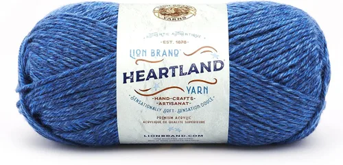 Vista 50 de Lion Brand Yarn Heartland Yarn, Hilo de Peso Medio para Tejer, Ganchillo y Manualidades, 1 Paquete, Great Smoky Mountains Grandes Montañas Humeantes