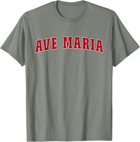 Vista 28 de Ave Maria FL Florida - Camiseta, Negro