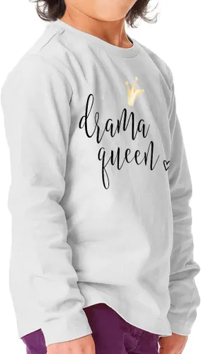 Vista 2 de Drama Queen - Camiseta de manga larga para bebé, diseño dramático, ropa divertida y dramática