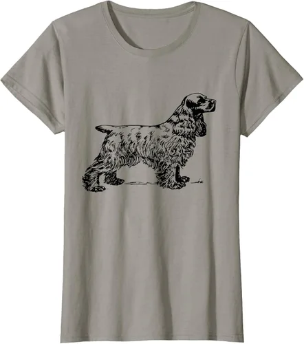Vista 35 de Cocker Spaniel - Camiseta para perro Cocker Spaniel, gris, S Asfalto