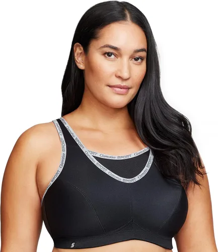 Vista 9 de Full Figure Plus Size No-Bounce Camisole Sports Bra Wirefree #1066