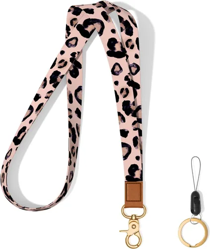 Vista 29 de Llavero con cordón para el cuello, llavero con correa larga para mujeres y hombres, llaves del automóvil, insignias de identificación, tarjeta