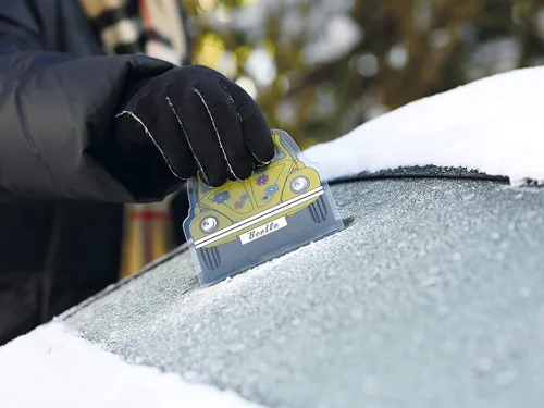 Vista 6 de BRISA VW Collection - Rascador de hielo de policarbonato Volkswagen, raspador de parabrisas, removedor de nieve, accesorio de automóvil de invierno