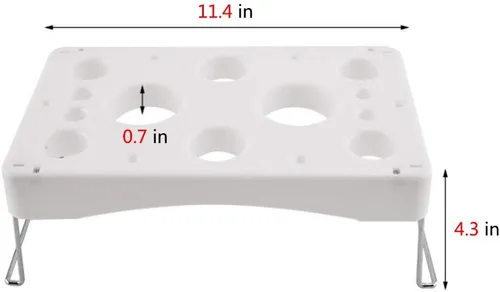 Vista 2 de LEILIN LIFE Piping bag shelf Cake Decorating Icing Bag Stand 12-Cavity Cream bolsa titular con tamiz