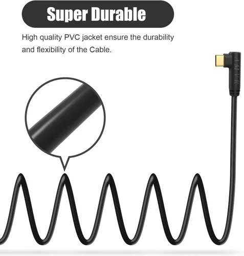 Vista 5 de AMVR Cable Link de transferencia de datos de alta velocidad de 164 pies y carga rápida USB tipo C compatible con auriculares Oculus Quest o Quest 2
