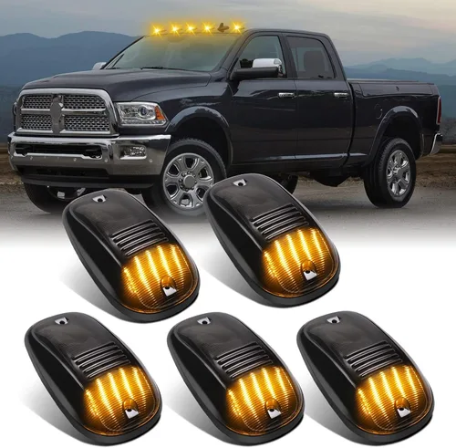 Vista 10 de Luz de techo de cabina LED compatible con Ram 1500 2500 3500 2003-2018/Ram 4500 5500 2011-2018, luz de liquidación de cabina superior de lente