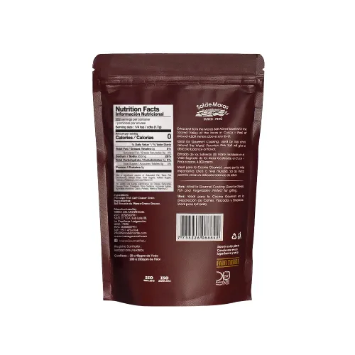 Vista 2 de MARAS GOURMET Sal rosa peruana, grano grueso, sal mineral orgánica cosechada a mano de minas de sal de Maras Sal gruesa gourmet para molinillo