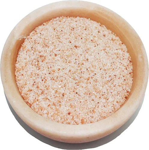 Vista 2 de Sal marina de baño y spa rosa del Himalaya pura y natural, 5 libras de grano grueso medio de 1 ~ 0.118 in..
