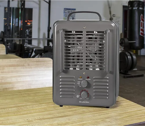 Vista 5 de Comfort Zone CZ798 - Calefactor de 3 puntas (1500 W), color gris