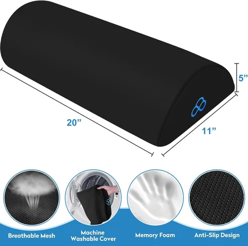 Vista 2 de StepLively Almohada Ergonómica de Reposapiés para Debajo del Escritorio en el Trabajo, Almohada de Soporte Reposapiés Anti-Fatiga para Alivio