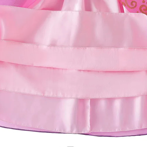 Vista 6 de knemmy Disfraz enredado para niña disfraz de Rapunze para cosplay vestido de princesa Halloween