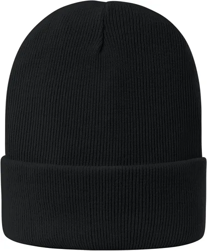 Vista 2 de Century Star Gorros de punto con forro de satén para mujer, con forro de seda, gorro de invierno con puños, para esquiar