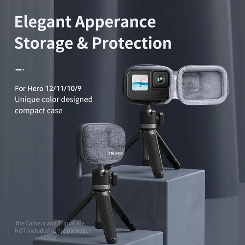 Vista 2 de TELESIN Funda protectora pequeña para GoPro 12 11 10 9 Insta360 Ace Pro Accesorios