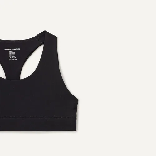 Vista 2 de Amazon Essentials Sujetador deportivo Total Train con cuello redondo y espalda cruzada para niña