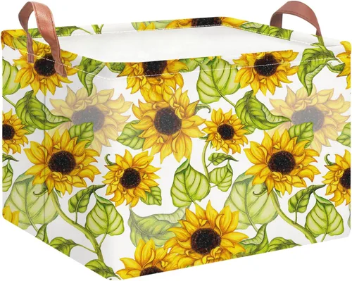 Vista 9 de NTAOHAMPER Cesta rectangular de almacenamiento de fútbol vacía, cesta de regalo plegable con asas, caja de juguetes/libros, decoración de habitación