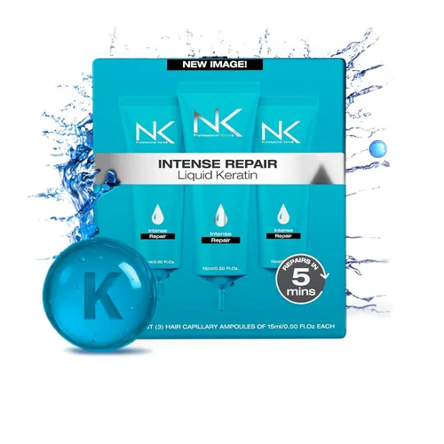 Vista 6 de NK Professional Care. Kit completo de tratamiento para alisar el cabello Pasos 1,2,3,4. Cirugía capilar con queratina, champú post-tratamiento