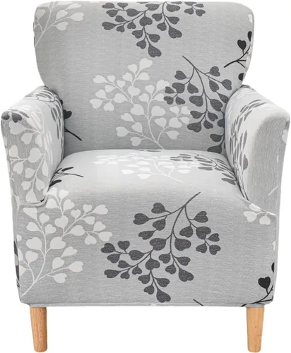Vista 7 de NILUOH Funda para Sillón de Banquete de 1 Pieza Elástica Fundas para Sillas con Brazos Estampada Suave Funda para Silla de Acento Antideslizante