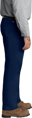 Vista 3 de Red Kap Men's Stain Resistant, Flat Front Work Pants Azul marino