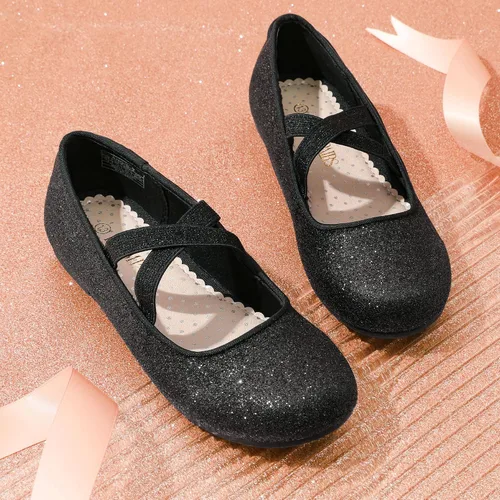 Vista 4 de Dream Pairs Girls Ballerina Dress Shoes Mary Jane Flats Negro
