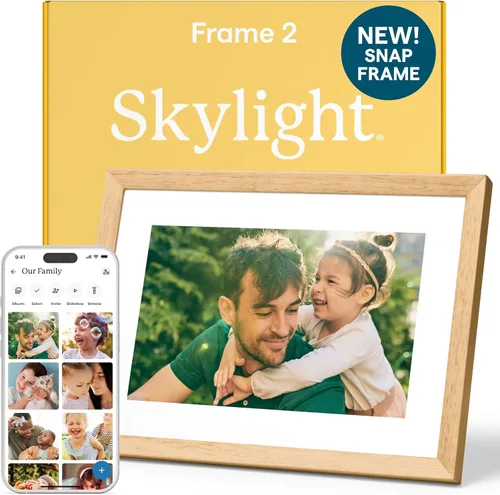 Vista 16 de Skylight Marco – Marco de fotos digital WiFi de soporte al cliente, pantalla táctil marco de fotos digital con fácil instalación, regalos de fotos