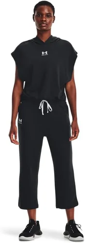 Vista 5 de Under Armour Sudadera con capucha Rival Terry de manga corta para mujer