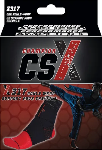 Vista 3 de CSX Tobillera, correa de soporte de compresión ajustable, rendimiento deportivo, mediano (paquete de 2)