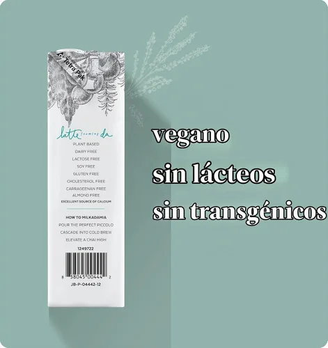 Vista 3 de Milkadamia Barista Leche de Macadamia, Excelente Fuente de Calcio, a Base de Plantas, Kosher, Sin Gluten y Sin OMG, 32 Onzas Líquidas (Paquete de 6)