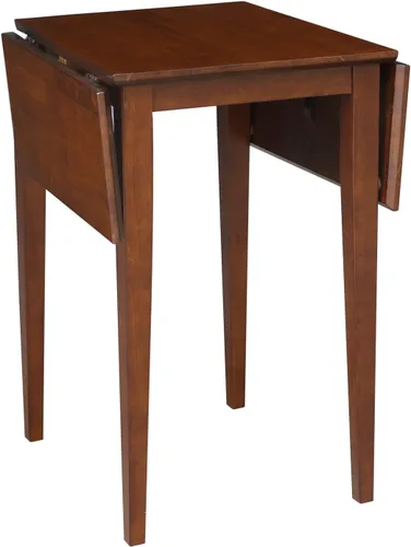 Vista 8 de IC International Concepts Mesa de madera maciza, 36 pulgadas, sin terminar Espresso