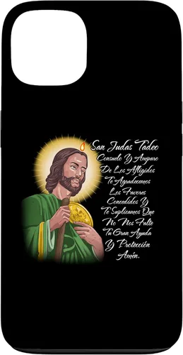 Vista 6 de Funda para iPhone 15 San Judas Tadeo Consuelo Y Amparo de Los Afligidos