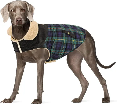 Vista 33 de Abrigo de invierno para perros pequeños, chaqueta sólida para cachorros, abrigo cálido para mascotas para clima frío, prendas acolchadas resistentes