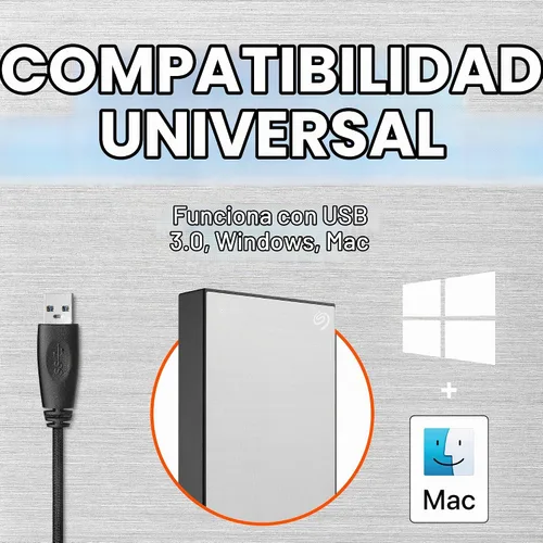 Vista 4 de Unidad de disco duro externo Seagate One Touch de 4 TB con puerto USB 3.0 para PC, laptop y Mac, con 1 año de suscripción a MylioCreate y 4 meses