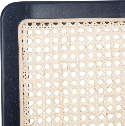 Vista 4 de Safavieh Home Collection Benicio DCH1005C-SET2 Silla de comedor de ratán negro/natural (juego de 2)