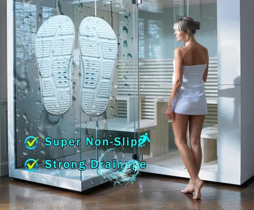 Vista 4 de Chanclas para hombres y mujeres, sandalias de playa, chanclas de ducha, sandalias de verano con almohada de agua, unisex, antideslizantes