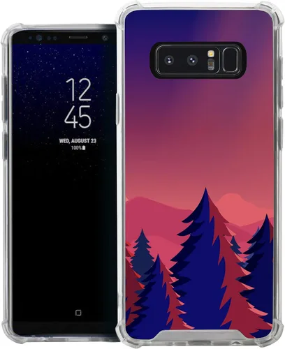 Vista 36 de CasesOnDeck Funda compatible con [Samsung Galaxy Note 8] Note 8, funda delgada y transparente de poliuretano termoplástico flexible con protección