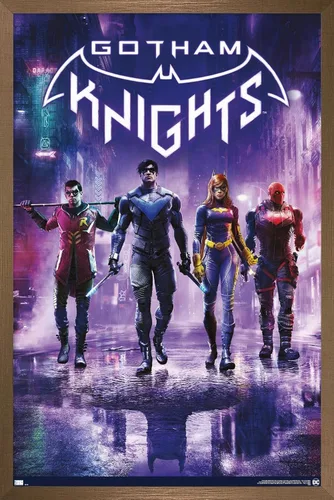 Vista 14 de Trends International DC Comics Gotham Knights - Póster de pared de arte clave, 14.725 x 22.375 pulgadas, versión enmarcada de madera de granero