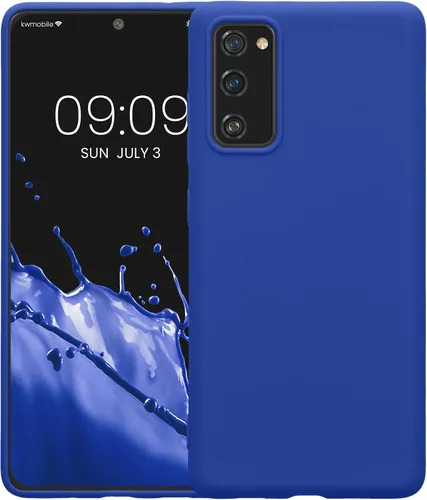 Vista 8 de kwmobile Funda compatible con Samsung Galaxy S20 FE - Funda protectora de silicona TPU suave y delgada - Azul Báltico