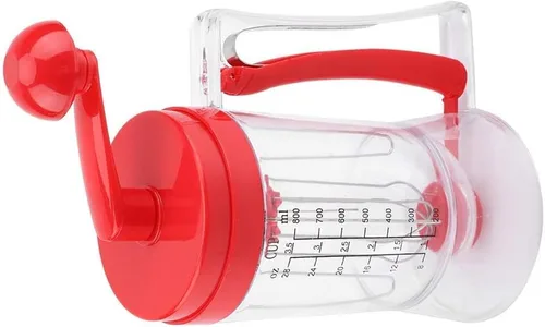 Vista 5 de Dispensador de masa, ABS manual de mano para panqueques magdalenas mezclador de masa dispensador licuadora máquina herramienta para hornear