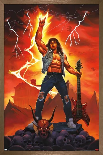 Vista 15 de Trends International Netflix Stranger Things: Season 4 - Póster de roca en la pared, 14.725 x 22.375 pulgadas, versión enmarcada de madera