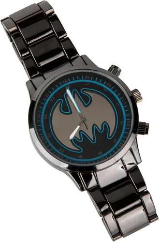 Vista 3 de Accutime Batman Reloj de acero inoxidable negro, Negro -, Moderno