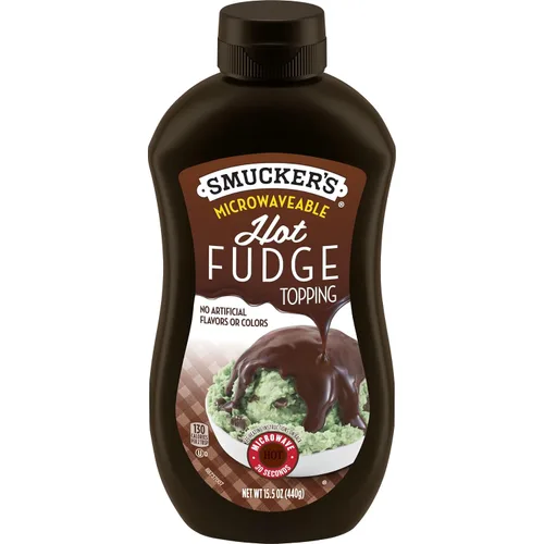 Vista 6 de Smucker's Topping con sabor a caramelo caliente, 15.5 onzas (paquete de 6), botella exprimible para microondas