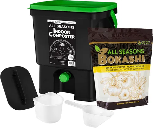 Vista 11 de SCD Probiotics K100 Compostera de interiores para todas las temporadas, cubeta con Bokashi