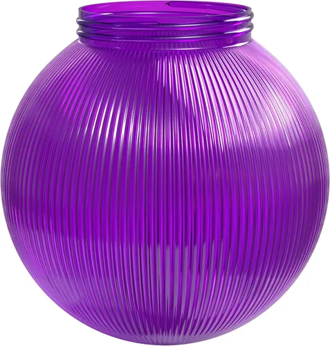Vista 20 de KASTLITE Cubierta de bombilla de globo de 6 pulgadas con cuello roscado de 3.25 pulgadas, repuesto de plástico acrílico para pantallas de techo