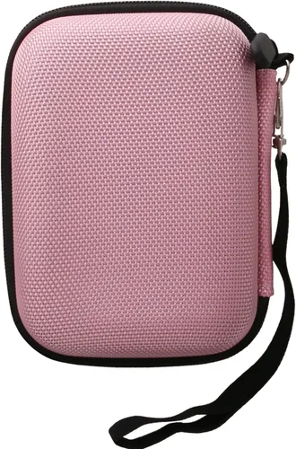 Vista 2 de WAIYUCN Estuche de transporte rígido de EVA para Miyoo Mini Plus, funda de consola de juegos de mano retro de 3.5 pulgadas (rosa)