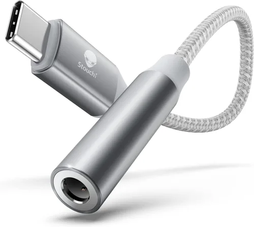 Vista 8 de Stouchi Adaptador USB C a 3,5 mm hembra, cable de conector de audio para auriculares tipo C Hi-Fi para iPhone 17/16/15, Pixel 9/8/7/6, iPad, Samsung