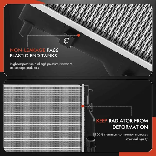 Vista 6 de A-Premium Conjunto de radiador de refrigerante del motor compatible con Mazda CX-3 CX3 2016 2017 2018 2019, 2.0L