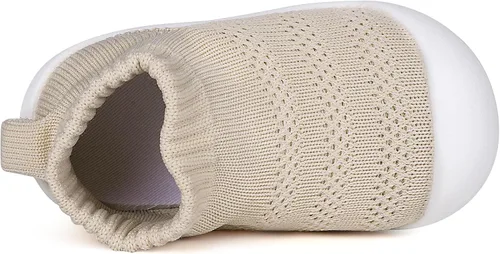 Vista 123 de Zapatos de bebé Pantuflas para niños pequeños, calcetines para niños y niñas, suela antideslizante
