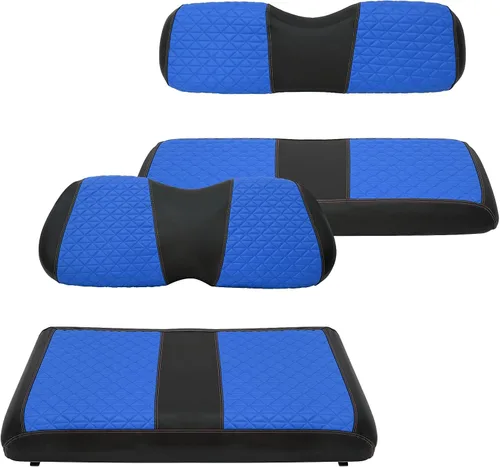Vista 15 de XUANYUDG0769 Fundas de Asiento Delantero y Trasero para Carrito de Golf para EZGO TXT/RXV Club Car DS/Precedent Yamaha G29, Hechas de Vinilo
