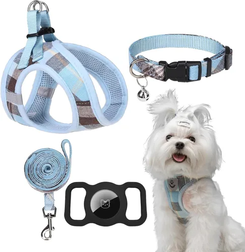 Vista 41 de Arnés para cachorros de otoño de Acción de Gracias - Collar y correa para perro - Arnés de chaleco para perros pequeños de malla suave acolchada
