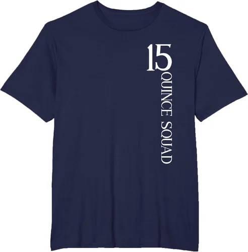 Vista 42 de Quince Squad Quinceanera 15th Birthday - Camiseta de quinceañera para niñas Asphalt Grey